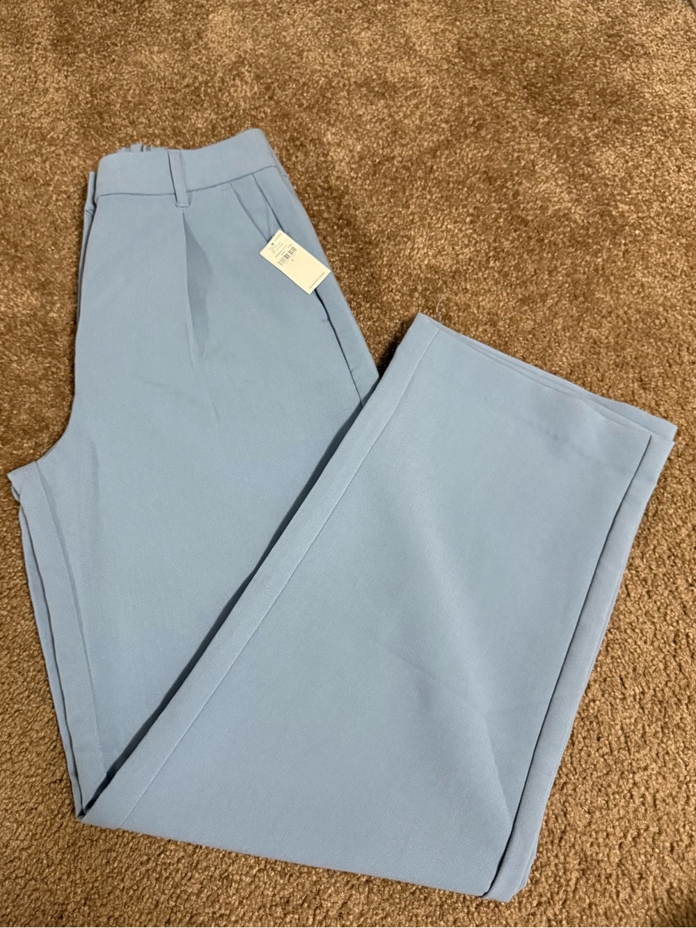 Old Navy Powder Blue Wide-Leg Taylor Trousers